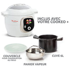 Multicuiseur intelligent Cookeo CE85CA10 1600 W avec cuve 6 L écran tactile et 150 recettes intégrées