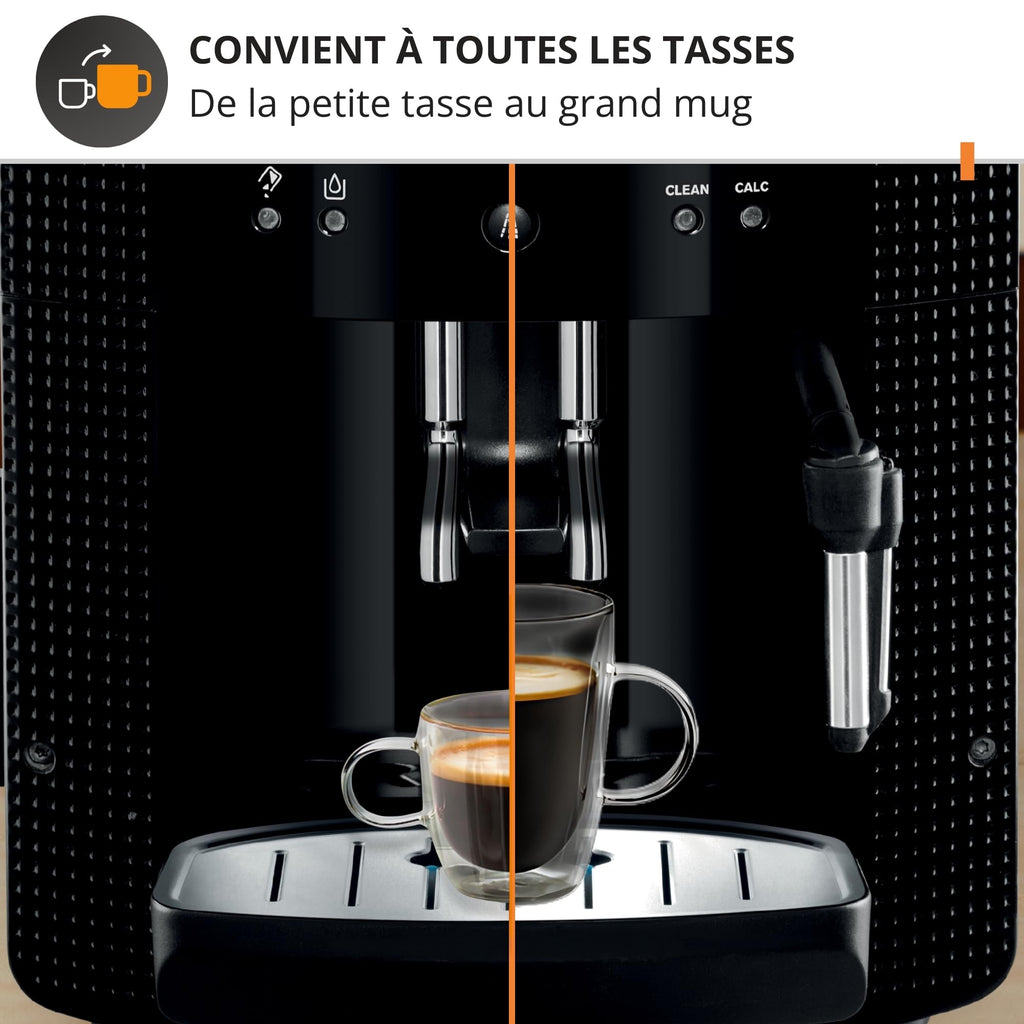 Machine à café à grains YY8125FD avec moulin intégré 1400W pression 15 bars réservoir 1,7L buse vapeur cappuccino