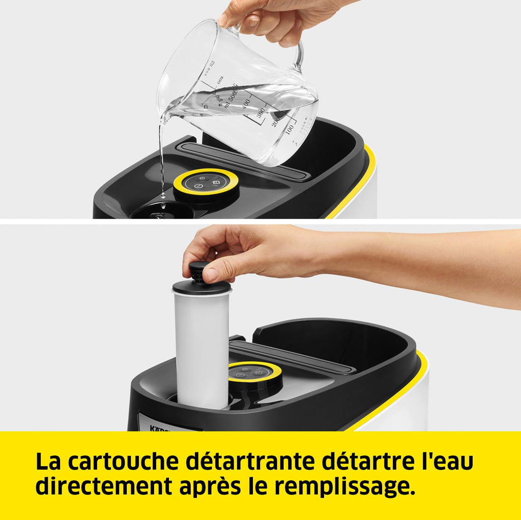 Nettoyeur vapeur SC 3 Deluxe 3,5 bar 1900 W réservoir 1 L kit de nettoyage de sol buses et brosse ronde