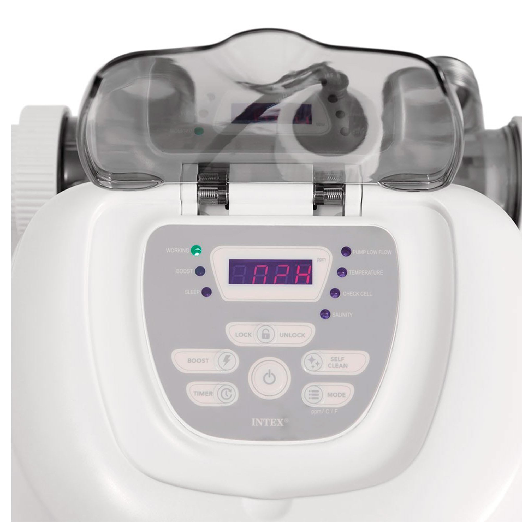 Stérilisateur au sel pour piscine 26688 QS700 Plus jusqu'à 56 m³ avec programmateur intégré panneau de contrôle digital