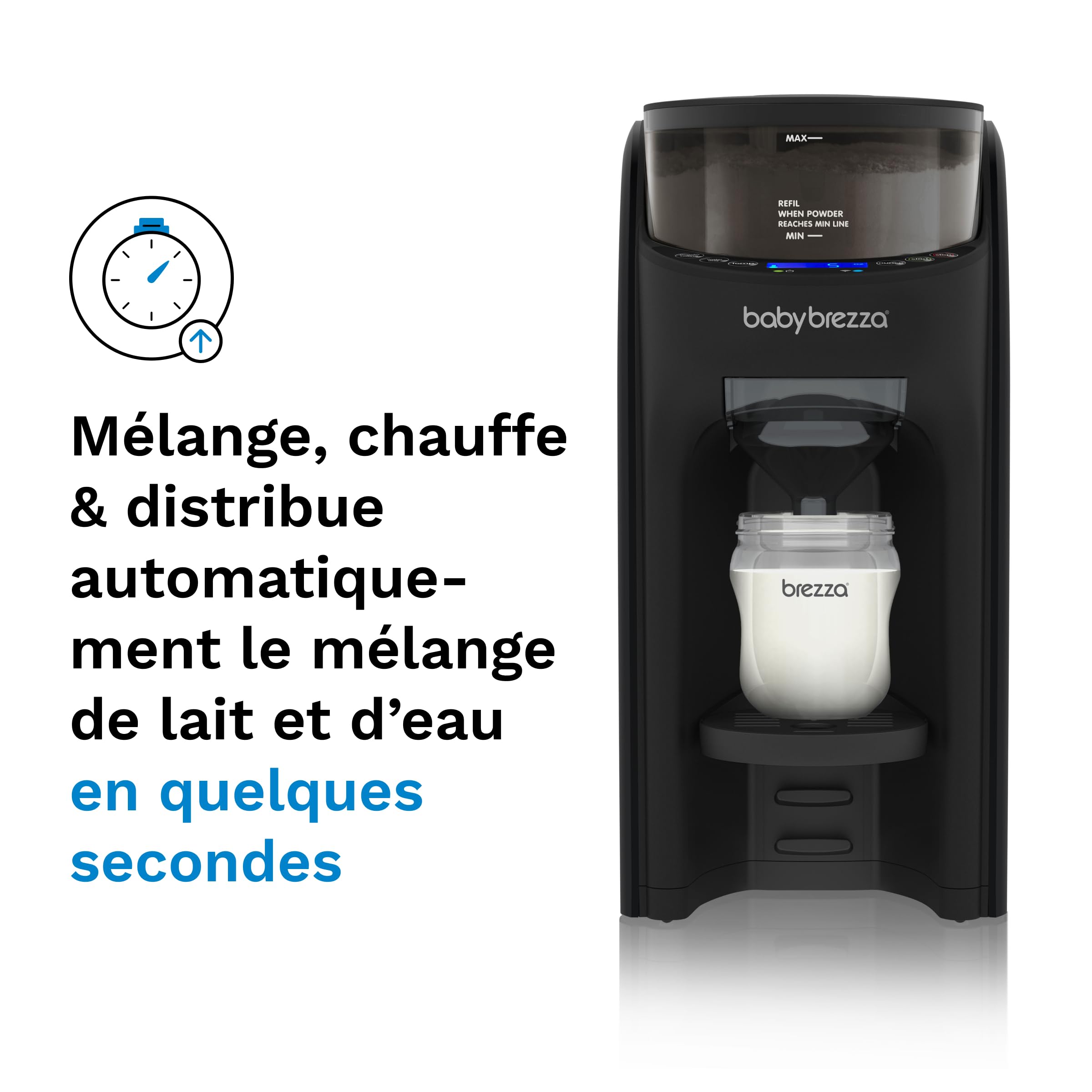 Préparateur de biberons automatique FRP0131 avec dosage et mélange de lait en poudre réservoir d'eau réglable