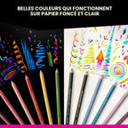 Crayons de couleur gras Prismacolor Premier mine 0,9 mm lot de 150 avec étui de rangement