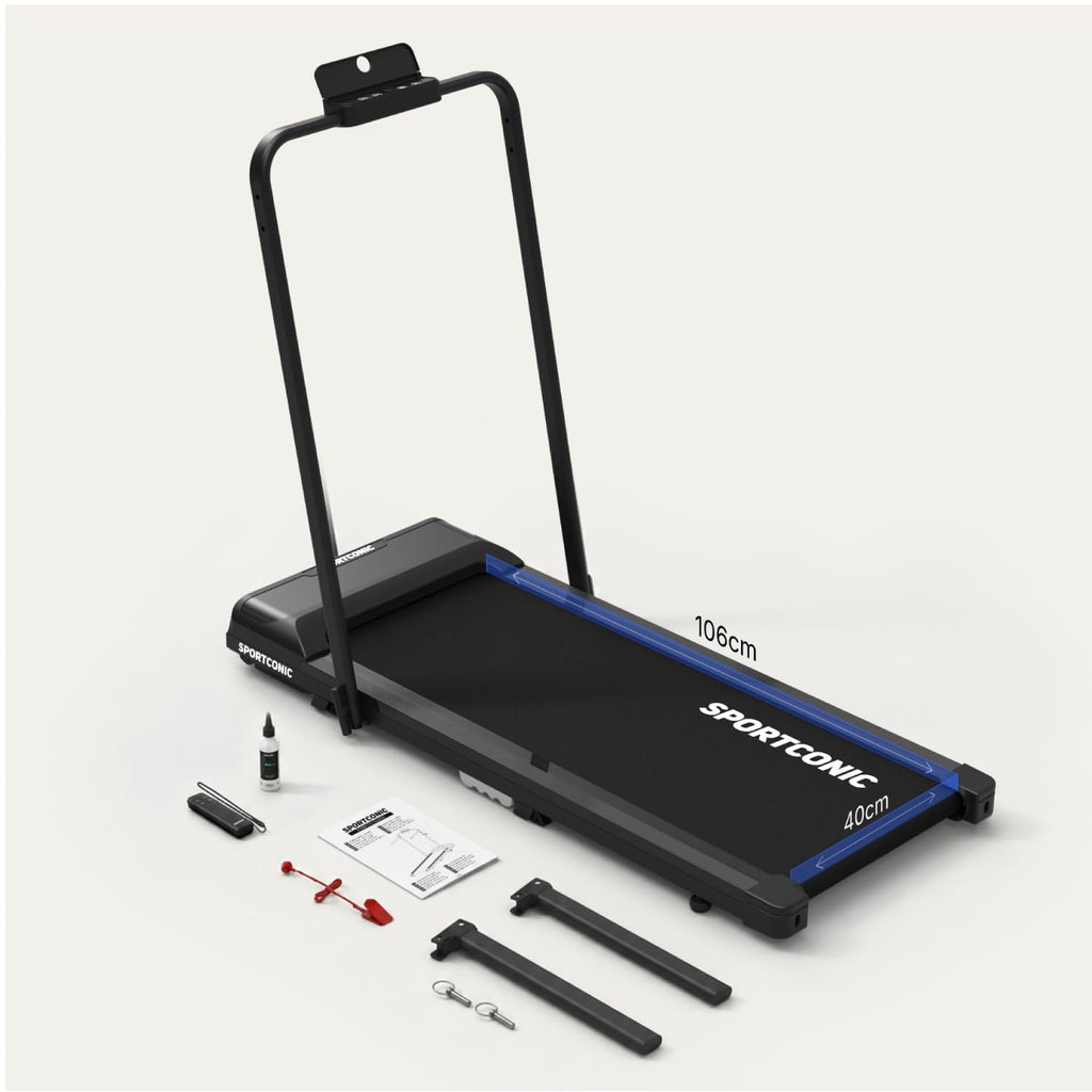 Tapis de course pliable P106FA avec inclinaison manuelle vitesse 12 km/h écran LED télécommande