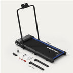 Tapis de course pliable P106FA avec inclinaison manuelle vitesse 12 km/h écran LED télécommande