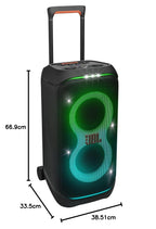 Enceinte portable PartyBox Stage 320 Bluetooth 240W stéréo avec éclairage LED batterie 18h roulettes poignée télescopique IPX4