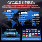 Valise diagnostic auto OBD2 K7 écran 7 pouces Android 10 codage ECU contrôle bidirectionnel 31 services réinitialisation