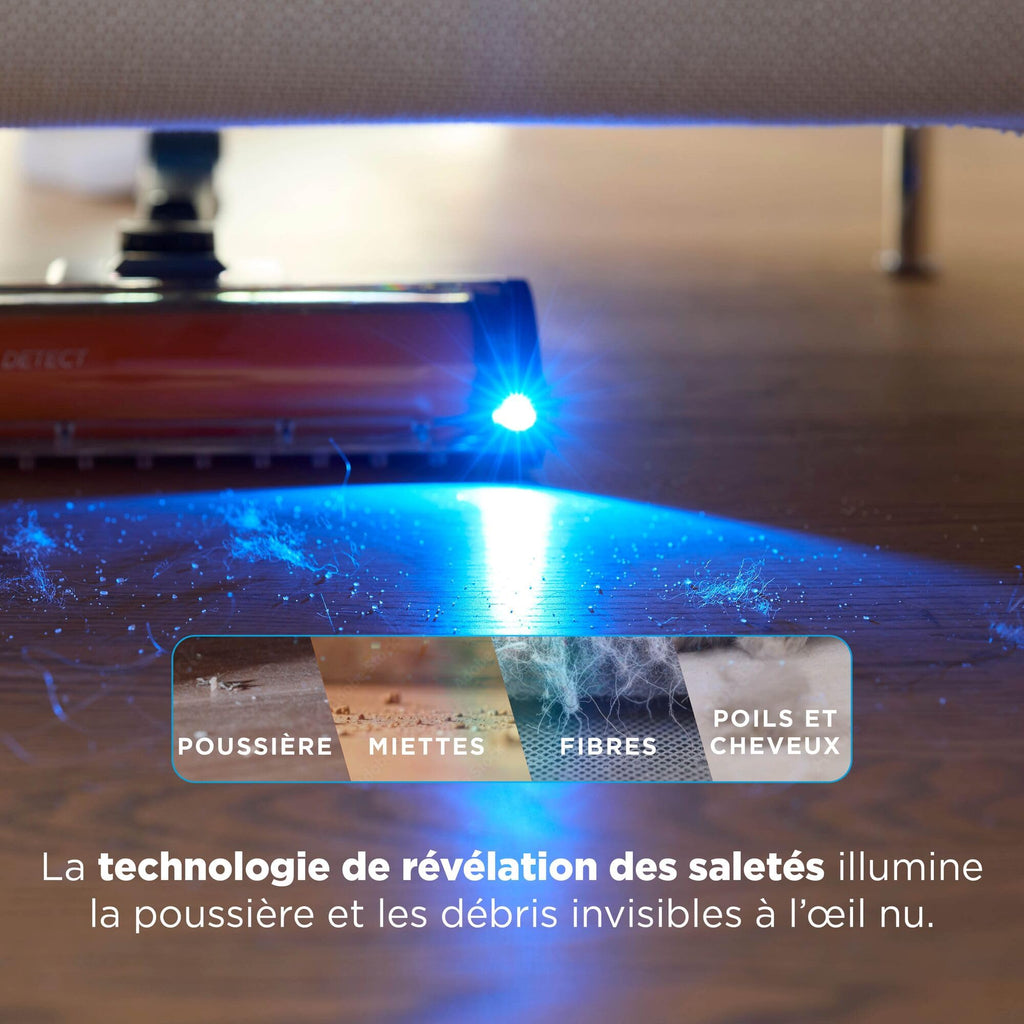 Aspirateur balai sans fil IA3243EUT avec station de vidage automatique filtre HEPA autonomie 60 min brosse motorisée pour animaux
