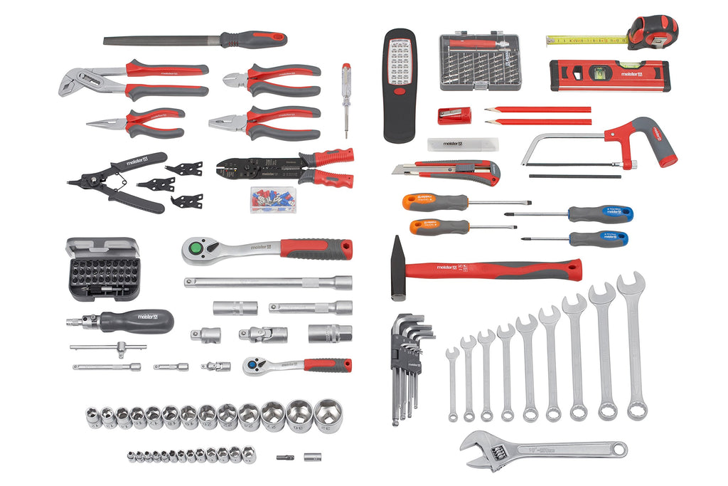 Chariot à outils 156 pièces avec roulettes mallette en aluminium poignée télescopique boîte à outils professionnelle
