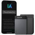 Enregistreur vocal IA PN0300 avec transcription automatique 64Go stockage Bluetooth enregistrement stéréo 50h avec étui magnétique