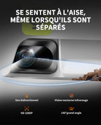 Distributeur automatique de croquettes pour chat P591 avec caméra HD 1080P Wi-Fi 5L double trémie et contrôle application