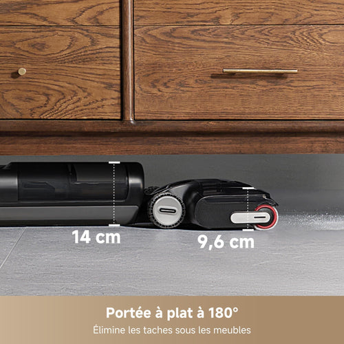 Aspirateur Laveur Sans Fil H12 Pro FlexReach 180° Aspiration 18000 Pa Séchage 5 Min 50 Min