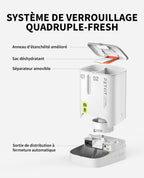 Distributeur automatique de croquettes pour chat P591 avec caméra HD 1080P Wi-Fi 5L double trémie et contrôle application
