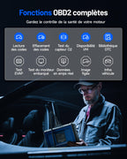 Valise diagnostic auto OBD2 ArtiDiag600S écran tactile 5 pouces Android 11 diagnostic 4 systèmes 9 fonctions réinitialisation