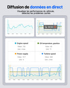 Valise diagnostic auto OBD2 ArtiDiag600S écran tactile 5 pouces Android 11 diagnostic 4 systèmes 9 fonctions réinitialisation