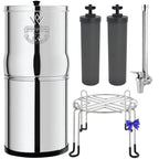 Système de filtration d’eau par gravité Earth WEEP850 en acier inoxydable AISI 304 8,5 L avec 2 éléments filtrants O’Pure 2