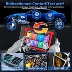 Valise diagnostic auto OBD2 K7 écran 7 pouces Android 10 codage ECU contrôle bidirectionnel 31 services réinitialisation