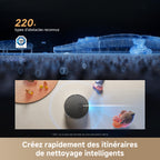 Robot aspirateur laveur L50s Pro Ultra RLL88HE 30000Pa avec station automatique nettoyage serpillière eau chaude vidage automatique