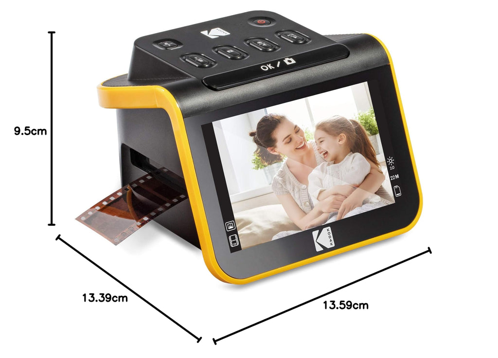 Scanner de films et diapositives Slide N Scan écran LCD 5 pouces résolution 22 MP conversion négatifs 35 mm 126 110 en JPEG