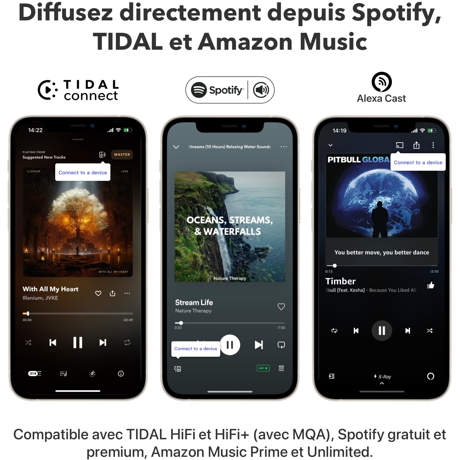 Récepteur audio WiFi ASR002 avec AirPlay 2 Google Cast Audio streaming multiroom haute résolution 24 bits 192 kHz Bluetooth