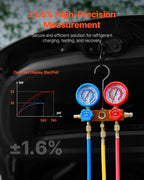 Pompe à vide climatisation VP145 127 L/min 4,5 CFM avec kit manomètre collecteur réfrigérant détecteur de fuite et accessoires