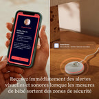 Moniteur bébé intelligent Dream Sock suivi fréquence cardiaque oxygène sommeil capteur optique