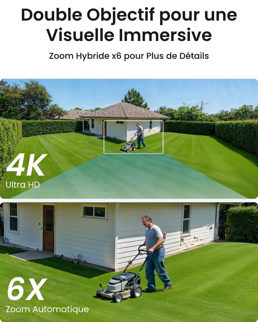 Caméra de surveillance PTZ PoE TrackMix-P double objectif 4K zoom hybride 6x suivi automatique vision nocturne couleur audio bidirectionnel IP66