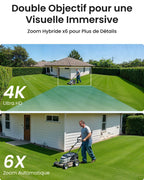 Caméra de surveillance PTZ PoE TrackMix-P double objectif 4K zoom hybride 6x suivi automatique vision nocturne couleur audio bidirectionnel IP66