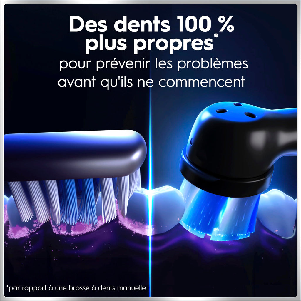 Brosse à dents électrique iO 6 rechargeable avec écran interactif capteur de pression 5 modes de brossage 3 brossettes et étui de voyage