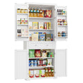 Buffet haut de cuisine BBC561W21 avec tiroir placards et étagères réglables charge maximale 27 kg 76 x 182,1 cm blanc