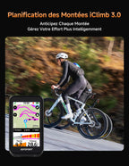 Compteur vélo GPS BiNavi Air écran tactile 3 pouces navigation vocale carte intégrée autonomie 30 heures Bluetooth ANT
