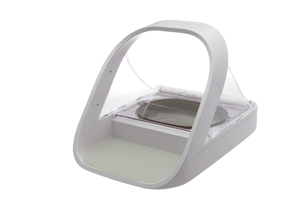Distributeur de nourriture à puce électronique pour chat et chien avec couvercle hermétique 400 ml identification RFID autonomie 6 mois