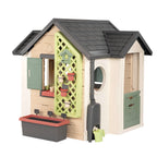 Maison de jardin enfant Garden House avec jardinière treillis mangeoire à oiseaux récupérateur d'eau plastique recyclé 132x128,5x135 cm