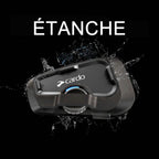 Intercom moto Bluetooth FREECOM 2X communication 2 voies étanche portée 800 m autonomie 13 heures fréquence 20 Hz 20 kHz lot de 2
