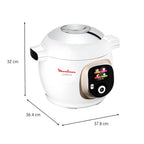 Multicuiseur intelligent Cookeo CE85CA10 1600 W avec cuve 6 L écran tactile et 150 recettes intégrées