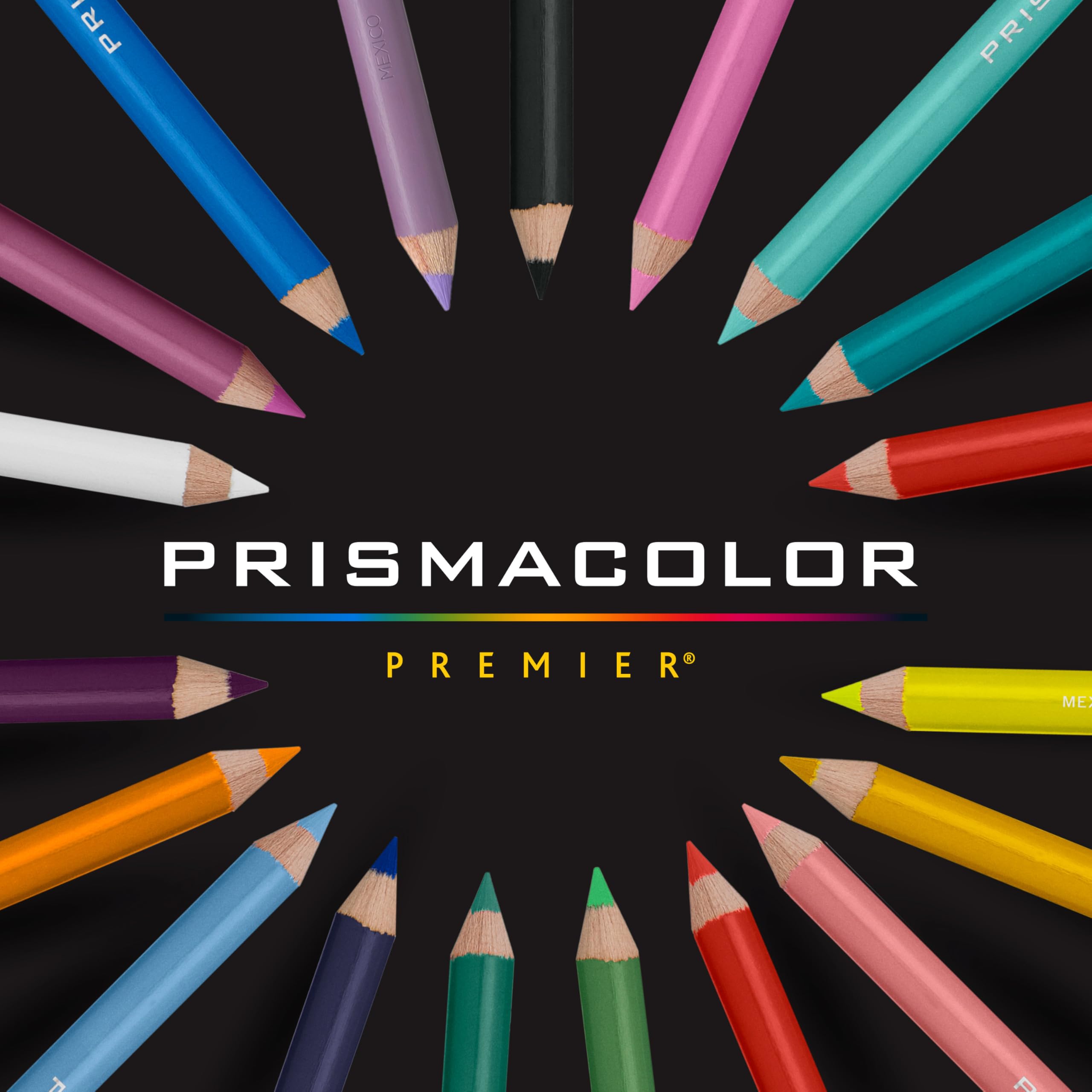 Crayons de couleur gras Prismacolor Premier mine 0,9 mm lot de 150 avec étui de rangement