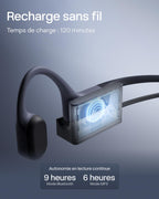 Casque à conduction osseuse OpenSwim Pro S711 Bluetooth 5.4 MP3 32 Go étanche IP68 avec microphone réduction de bruit autonomie 9 h