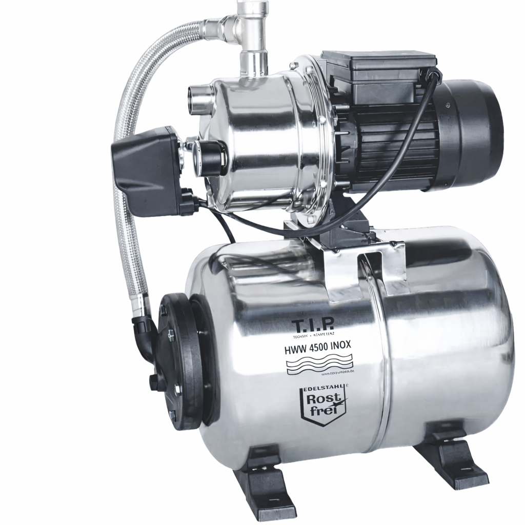 Circuit d’eau domestique HWW 4500 1200 W débit 4350 l/h avec cuve de pression inox 22 L