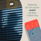 Détecteur de vibration IntelliTAG 2401488A pour alarme maison pack 5 unités avec piles AAA portée 200 m