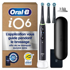 Brosse à dents électrique iO 6 rechargeable avec écran interactif capteur de pression 5 modes de brossage 3 brossettes et étui de voyage