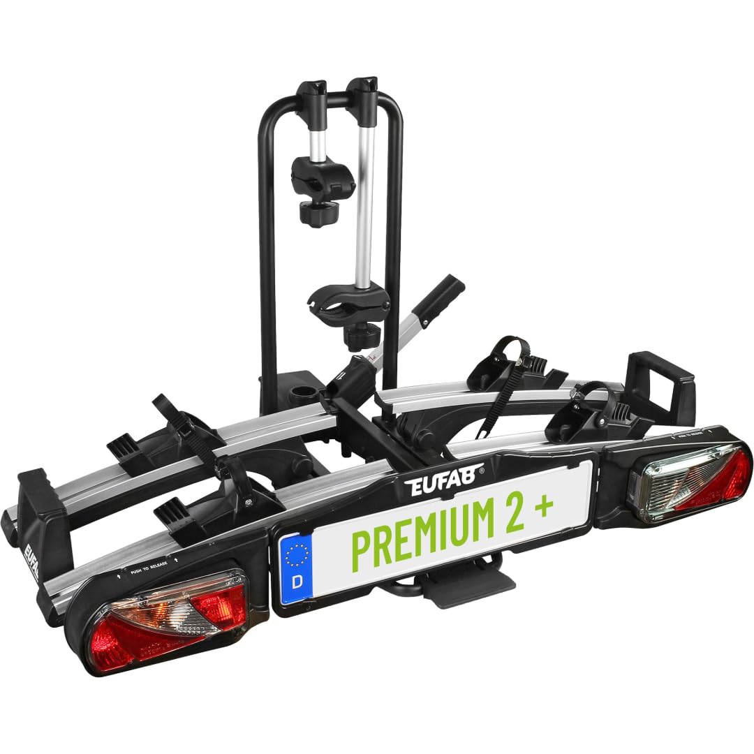 Porte-vélos 11523 pour attelage remorque fixation arrière 2 vélos charge maximale 60 kg pliable