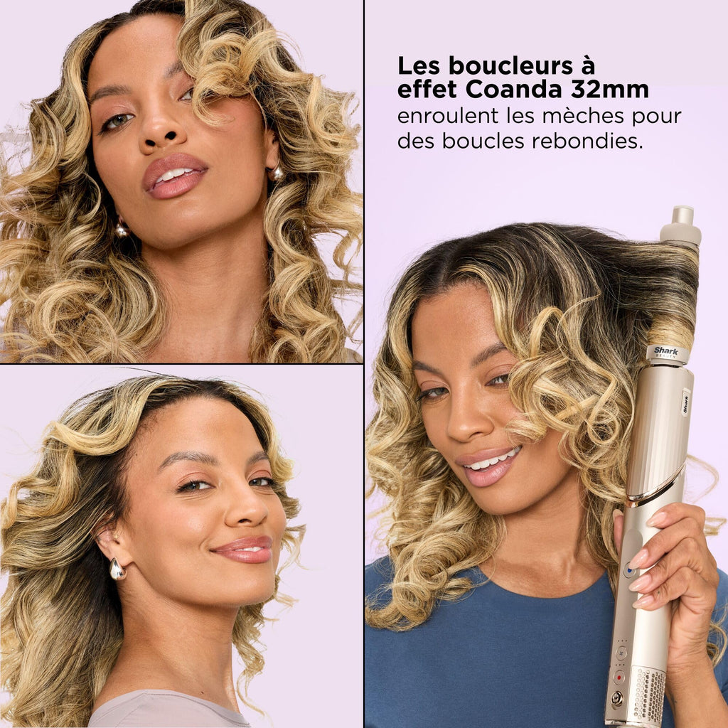 Air styler et sèche-cheveux FlexStyle HD446SLEU 5 en 1 avec boucleurs automatiques brosses de coiffage diffuseur et concentrateur