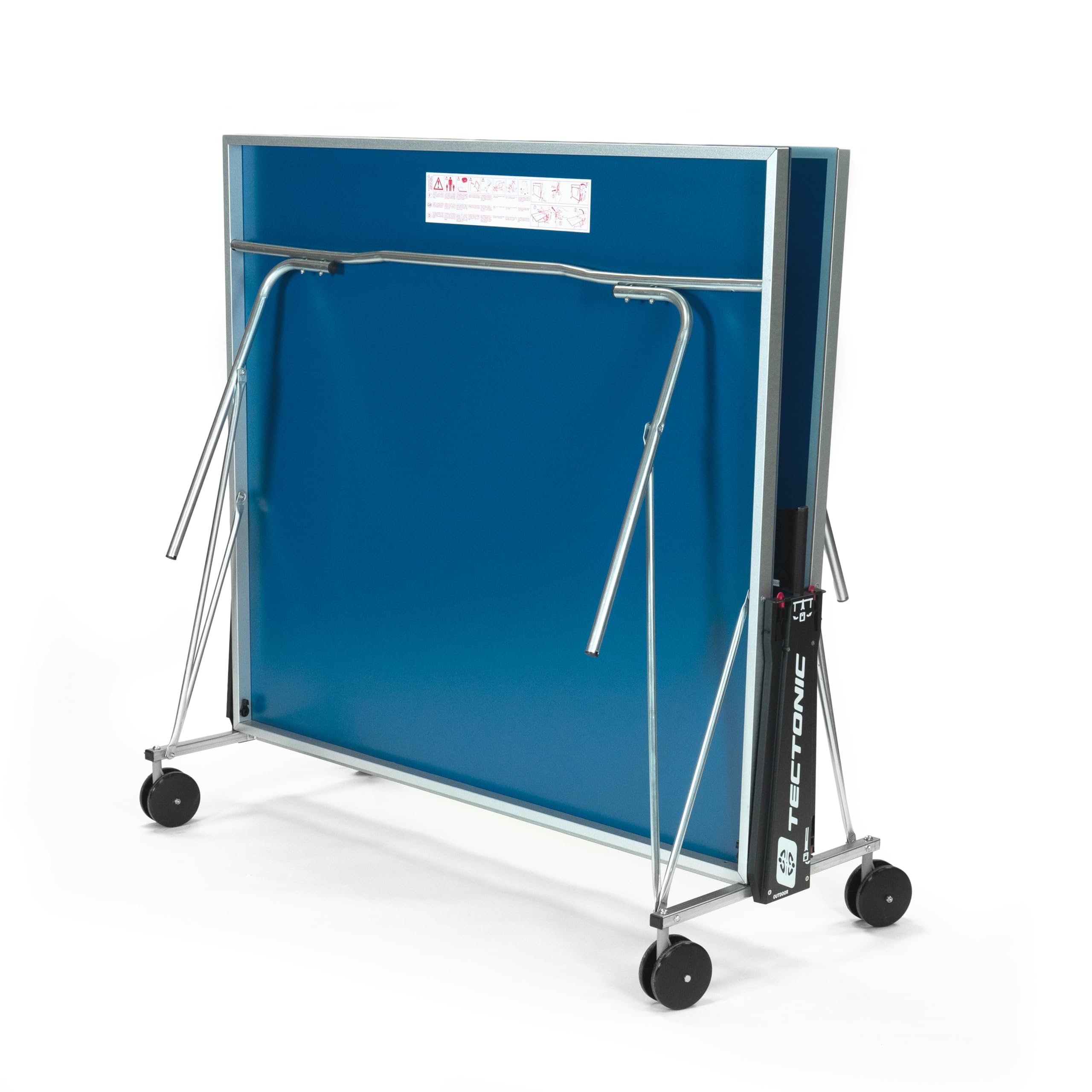 Table de ping-pong d'extérieur pliante 274 x 167 cm avec filet réglable plateau 4 mm pour tennis de table