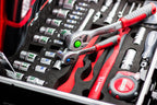Chariot à outils 156 pièces avec roulettes mallette en aluminium poignée télescopique boîte à outils professionnelle
