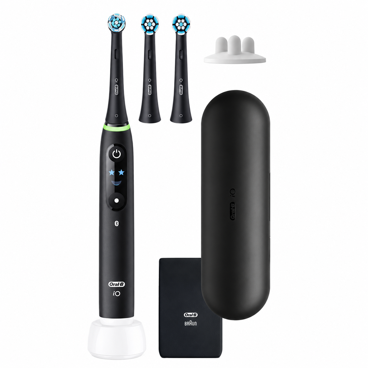 Brosse à dents électrique iO 6 rechargeable avec écran interactif capteur de pression 5 modes de brossage 3 brossettes et étui de voyage