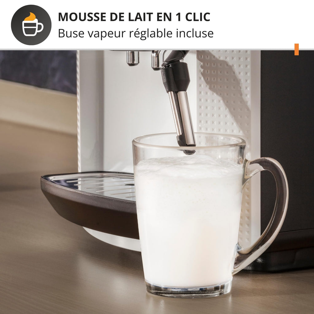 Machine à café broyeur grain EA810570 expresso automatique 1450 W avec buse vapeur cappuccino réservoir 1,6 L