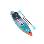 Planche de paddle gonflable 330 x 76 x 15 cm convertible kayak siège inclus capacité 150 kg support caméra 3 ailerons pagaie double réglable