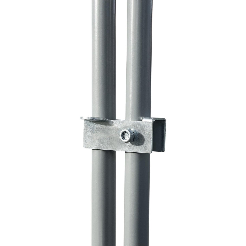 Enclos poulailler 24 m² parc grillagé 8x3x2 m en acier avec bâche de toit porte à loquet pour volailles et petits animaux