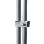 Enclos poulailler 24 m² parc grillagé 8x3x2 m en acier avec bâche de toit porte à loquet pour volailles et petits animaux