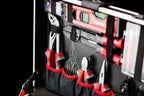 Chariot à outils 156 pièces avec roulettes mallette en aluminium poignée télescopique boîte à outils professionnelle