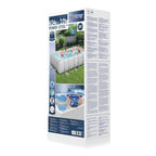 Piscine hors sol rectangulaire tubulaire Power Steel 1056441XXX21 404 x 201 x 100 cm avec pompe de filtration échelle de sécurité et distributeur